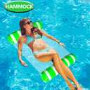 Inflatable Pool Floats Adult Size Water Hammock,Pool Rafts Lounge Chairs Floating,4-in-1 Multi-Purpose Pool Floaties Toys,Floats for Swimming Pool,for Adults Vacation Fun and Rest