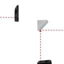 25 mm Glass Right Angle Triangle Prism, Coated Reflecting Prism, Right Angle Prism Mirror, Component for Precision Optical Instruments