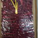 SIMISI RIBBON 24Pcs Burgundy Christmas Velvet Ribbon Bows Decorations Xmas Ornaments Vintage Decor for Tree, Wreath, Garland (3/8'' Width, 5 * 7 inch)