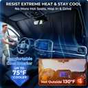 Windshield Sun Shade for Toyota Tacoma 2016-2023, Custom Fit Foldable Front Window Sunshade Sun Visor Protector, Blocks Heat & UV Rays Maintain Cool Interior Accessories