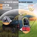 Umbrauto Truck Bed Tent with Awning: 6.4-6.7FT PU3000mm Waterproof Tailgate Pickup Truck Tents, Easy Set-up for 2 Person, Fits Full Size Short Bed, Chevy, Dodge, Ford, GMC, Blue