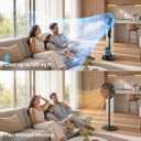 Misting Fan, 16'' Standing Fan with Humidifier, Oscillating Fan with 3 Winds 9 Speeds, Ultrasonic Humidifier for Bedroom/Living Room/Office, 0.5-7H Timer for Daily Indoor Cool
