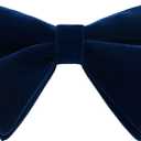 Velvet Bow Ties for Men, Mens Bow Tie Adjustable Pre-tied Clip on Bowtie for Men Suit Tuxedo Wedding Party Business (Blue)