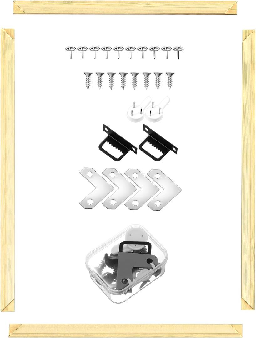 DoubleFill 1 Pack Canvas Stretcher Bars, 16x20 in, Wood Frame Kit