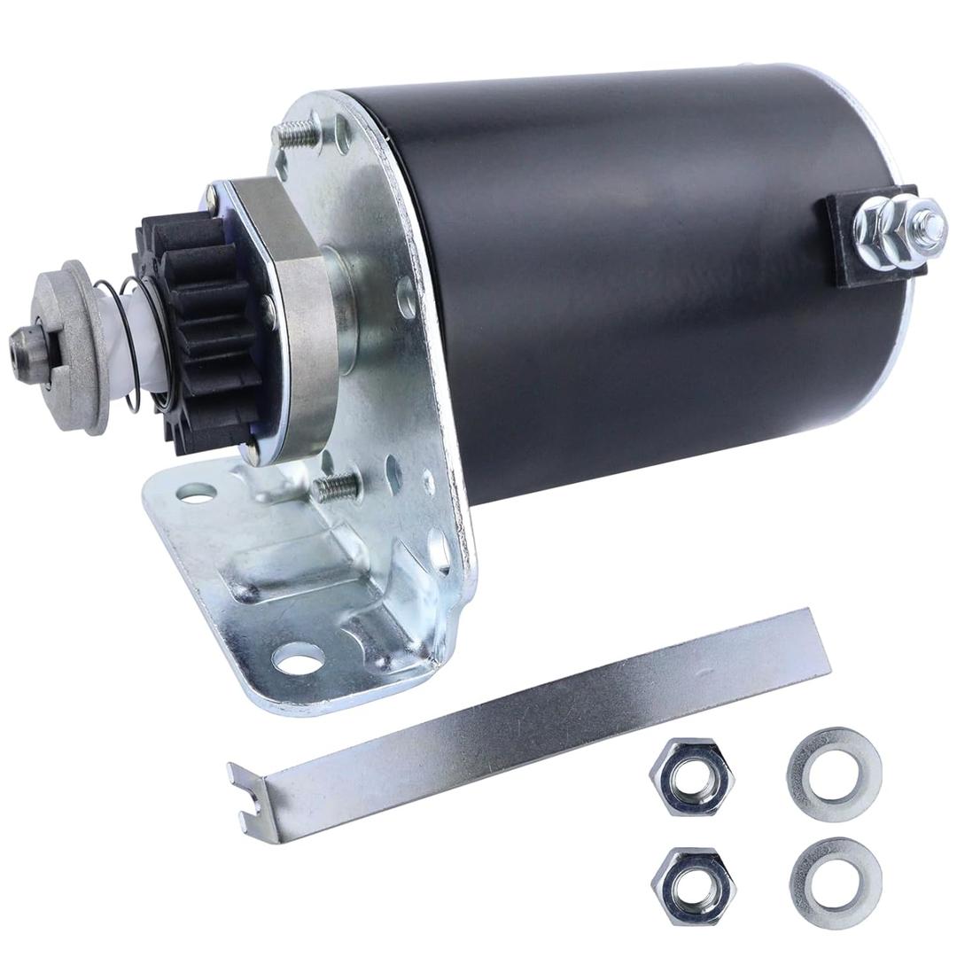 Starter 16 Teeth Fit for Craftsman LT1000 LT2000 YTH2348 for John Deere LA120 LA130 LA135 LA140 LA145 LA150 LA155 LA165 LA175 with BS Engine 390838 497595 AM122337