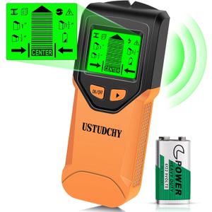 Stud Finder - 5 in 1 Electronic Stud Finder Wall Scanner, Stud Sensor with Digital LCD Display & Intelligent Smart Chip, Beam Finders Wall Detector for Wood AC Wire Metal Studs Joist (Orange)