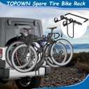 TOPOWN Heavy Duty Spare Tire Mount Bike Rack for Vehicle