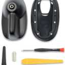 Large Type Roof Antenna Mount Base with Rubber Gasket&Short Sport Antenna Fit for Mini Cooper/Cooper S Clubman R55 2008-2015,Fit for Mini Cooper/Cooper S Hatchback R56 2007-2013