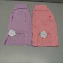2 Pack Dog Sweaters for Small Dogs Winter Turtleneck Pullover Cable Knit Fleece Stretch Puppy Doggie Chihuahua Toy Poodle Yorkie Pomeranian Boy Girl Pet Clothes (S, Pink & Purple)