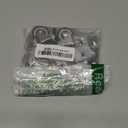 2 inch Swivel Caster Wheels with 5/8" (16mm) U-Bracket,Moving Swivel Wheel, with Brake Rubber Caster,for Loading Capacity 200 Lbs,Set of 4 (0.6"/16mm)