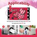 2 x Valentines Love Hearts Welcome Mailbox Cover Magnetic Standard Size 20.5" x 18", Red Polka Dots Buffalo Plaid Stripe Decorative Post Letter Box Wrap Decor Garden Yard Outdoor Decoration