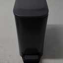 TIPGO Slim Bathroom Trash Can with Lid Soft Close, 6 Liter / 1.6 Gallon Stainless Steel Garbage Can with Removable Inner Bucket, Step Pedal, Small Trash Cans for Bedroom, Office, Kitchen (Grey)