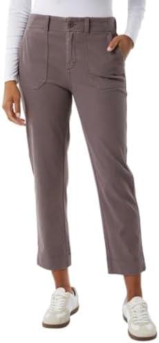 32 Degrees Cool Women's Stretch Twill Ankle Length Cropped Pant, Size: L