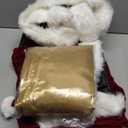 Christmas Santa Clause Costume For Men 12pcs Set Deluxe Velvet Adult Santa Suit (3X-Large)