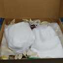 Ling's moment Wedding Arch Flowers for Wedding Ceremony Arrangement Decor, 2 Pcs Fake Flowers Swag Floral Garland Decoration, 2pcs Drapes Kit, Backdrop Stand for Party Wedding Gifts|Beige