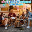 RV Awning Lights, 12V 50FT RGB RV Camping Awning Lights, IP68 WaterproofRV Exterior Strip Lights for Motorhome Travel Trailer Canopy Party, Stands Food Trucks