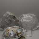 Chafing Dish Buffet Set 2 Pack, 5QT Gold Round Chafing Dishes for Buffet, High Grade Chafers and Buffet Warmers Sets with Glass Lid, Rolled-Edge Food Warmers for Parties, Weddings, Catering