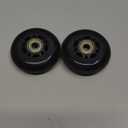 KAMIER Ripstick 68mm x 24mm Wheel Replacement for Razor 360 PowerRider RipRider FlashRider Caster Trike RipStik Ripster Ripsurf Kids Mini CasterBoard Skateboarded Scooter Wheels Parts Black (Set of 2)