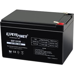 ExpertPower 12 Volt 12 Ah Rechargeable Battery with F2 Terminals || EXP12120
