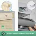 Tonature No Drill Cellular Shades for Indoor Windows, Thermal Insulating & Noise Reducing Honeycomb Blinds, Free Stop Cordless Light Filtering Shades, Beige,20 1/2" W x 64" H