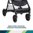 Safety 1st Smooth Ride Travel System Stroller and OnBoard FLX Infant Car Seat, Newborn to Toddler Baby Combo, Easy-Install, Large Canopy, Ample Storage, Foldable, Rear-Facing 4-30 lbs, Black Cherry, Manufacture Date: 11/14/2025