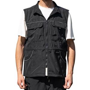 Reflective Dog Trainer Jacket with Multi Pockets Adjustable Waist Drawstring Handler Training Clothes XL