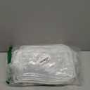 TISRATOK 12 PCS Clear Makeup Bag for Women with Zipper, TSA Approved Toiletry Pouch, Cosmetic Bag Bulk for Travel Organizer Essentials - White,Large