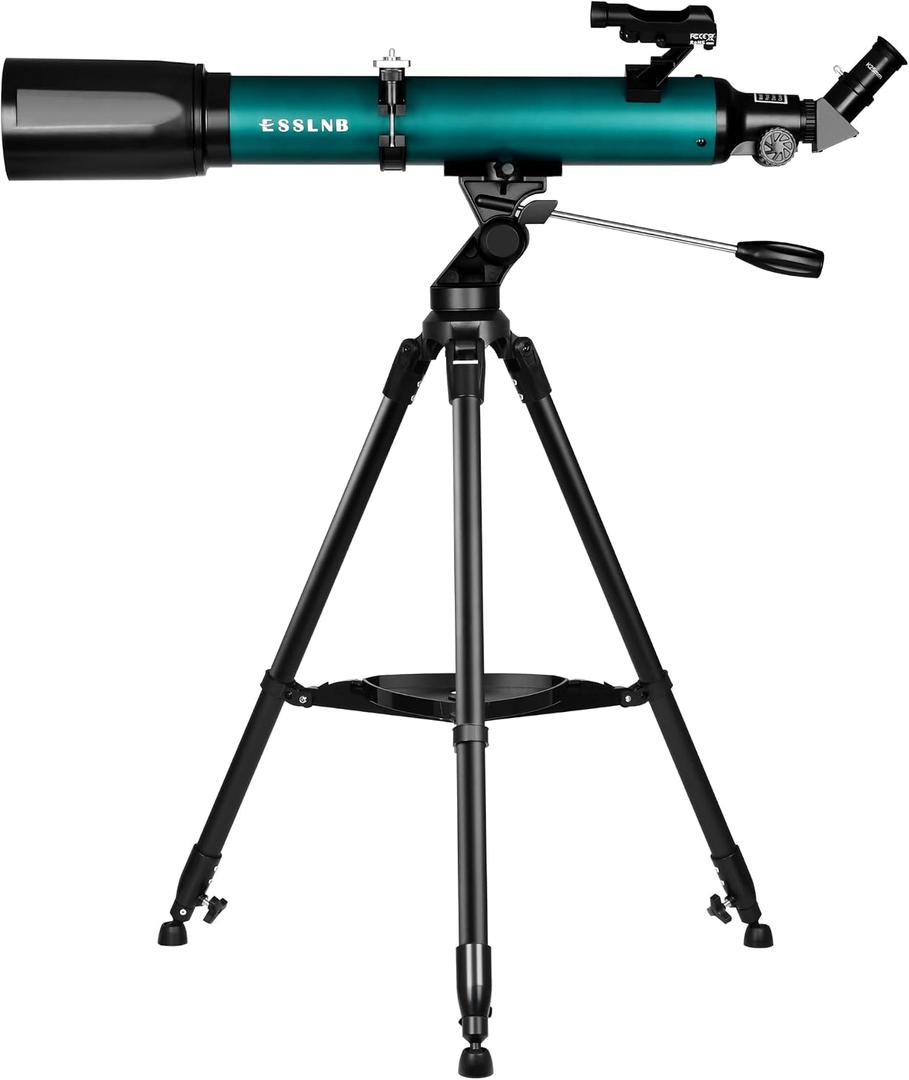 ESSLNB Telescope, 80mm Aperture 700mm Astronomy Refractor Telescope for Adults Beginners, High Transmission Travel Professional Telescope with Stargazing App Wireless Remote Phone Adapter (70080G)