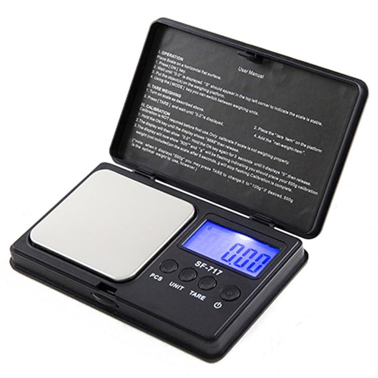 Mini Digital Pocket Scale 0.01g Precision, Portable Jewelry Scale with Backlit LCD, Tare PCS Function, Gram Scale for Gold, Gem, Coin, Herb, Kitchen