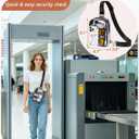 Clear Bag for Stadium Events, Clear Crossbody Sling Purse, 2 Straps