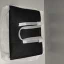 LOVEVOOK Laptop Bag for Women Vintage Leather Laptop Tote 15.6 inch Large Capacity Computer bag with Clutch Purse for Work (Black)