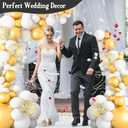 OurWarm 8.2FT & 6FT Balloon Arch Stand Kit, Black Half Arch Balloon Stand with Base for Floor, Free Bending Top Balloon Column Kit for Wedding Birthday Baby Shower Graduation Party Decorations