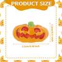 20pcs Glow in The Dark Mini Resin Pumpkins, Luminous Tiny Illuminated Pumpkins Plastic Foam Halloween Miniatures Small Figures for DIY Crafts Table Party Fish Tank Figurines Trinkets Decor