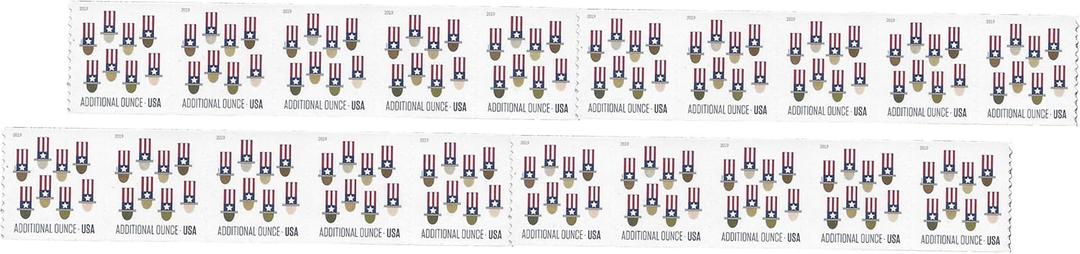 2017 Uncle Sams Hat Additional Ounce Sheet of Twenty Stamps Scott 5174 By USPS