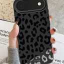 SCORPIFY for iPhone 17 Air Case [Compatible with MagSafe] with Matte Black Leopard Cheetah Print Design, Cute Magnetic Phone Cover for Women Girls and Men, Slim Bumper with Stylish Pattern