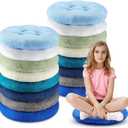 Fumete 16 Pcs 16 Inch Round Floor Cushions for Kids and Toddlers, Flexible Seating Classroom Furniture Floor Pillow for Home, Daycare, Preschool, Yoga and Meditation (Plain)