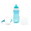 Munchkin Gentle Transition Sippy Cup with Trainer Handles, 10 Ounce, 2 Pack, Blue/Green | Gentle, Transition, with Trainer Handles