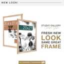 MCS Studio Gallery Classic 20x27 Poster Frame Natural Woodgrain Engineered Wood, Vertical & Horizontal Wall Hanging Large Picture Frame for Photos, Posters & Art Prints (1-Pack)