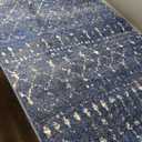 nuLOOM 2x8 Moroccan Blythe Area Rug, Dark Blue, Faded Bohemian Design, Stain Resistant, For Bedroom, Dining Room, Living Room, Hallway, Office, Kitchen, Entryway