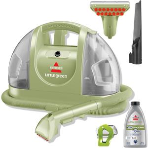 BISSELL Little Green Multi-Purpose Portable Carpet and Upholstery Cleaner, Car and Auto Detailer, with Exclusive Specialty Tools, Green, 1400B