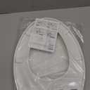 WSSROGY Toilet seat Elongated with Slow Close Hinges, Four Bumpers Never Loosen and Easily Remove, Two Sets of Parts, Plastic, White