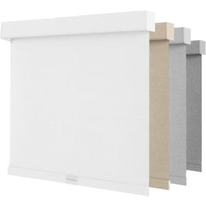 NUTRO CHILL Cordless Window Blinds, Free-Stop Blackout Blinds for Indoor Windwos with Thermal Insulated UV Protection Fabric, Easy to Install(46''x72'', White)