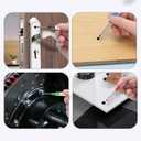 8Pcs Long Head Deep Hole Markers Pens 33mm Long Nib Marker Waterproof Permanent Ink Multi Purpose Quick-Dry Construction Markers Deep Drill Long-nose Marker for Woodworking Decoration