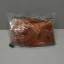 Yangest Dark Orange Decorative Velvet Throw Pillow Cover with Cloth Texture Patchwork Cushion Case Modern 20x20 Inch Pillowcase for Sofa Couch Bedroom Living Room Home Decor