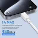 USB to USB C Cable, 2Pack [3FT+6FT] Car Carplay Charging for iPhone 17 Charger Cord, for Apple 17 Air/16/15/Pro/Pro Max/Plus USB A to Type C Cable, for iPad Pro 12.9/11, Air 5th/4th Gen