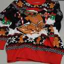 Cutemile Kids Boy Ugly Christmas Sweaters Size 5-14 Girls Light Up Xmas Sweaters for Party (5-6 Years, Skiing)