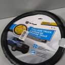 Plasticolor 006789R01 RAM Larger-Sized Truck Gray Ram Logo Steering Wheel Cover