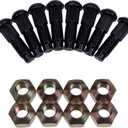 Solarhome New 8X Rim Lug Wheel Nut 6564669 & 8X Rim Stud Wheel Bolt 6709170 Set fits Bobcat 751 753 763 773 863 873 883 863 S150 S160 S175 S185