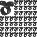Briwooody 50 Pack 3/4 Inch Pex Suspension Pipe Clamps Tubing Supports for Pex, Copper, CPVC Pipe, Butterfly Style(Black)
