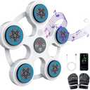 BVK Music Boxing Machine, Smart Bluetooth Trainer With Gloves, Wall Mount for Adults, Shockproof Silent, Target Workout Equipment for Home, Office, Gym